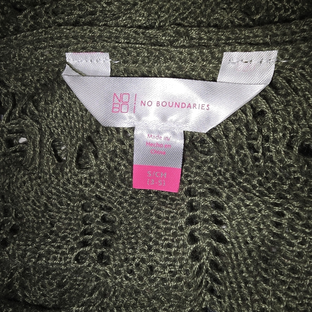 Forest Green Knit Cardigan - Picture 5 of 6